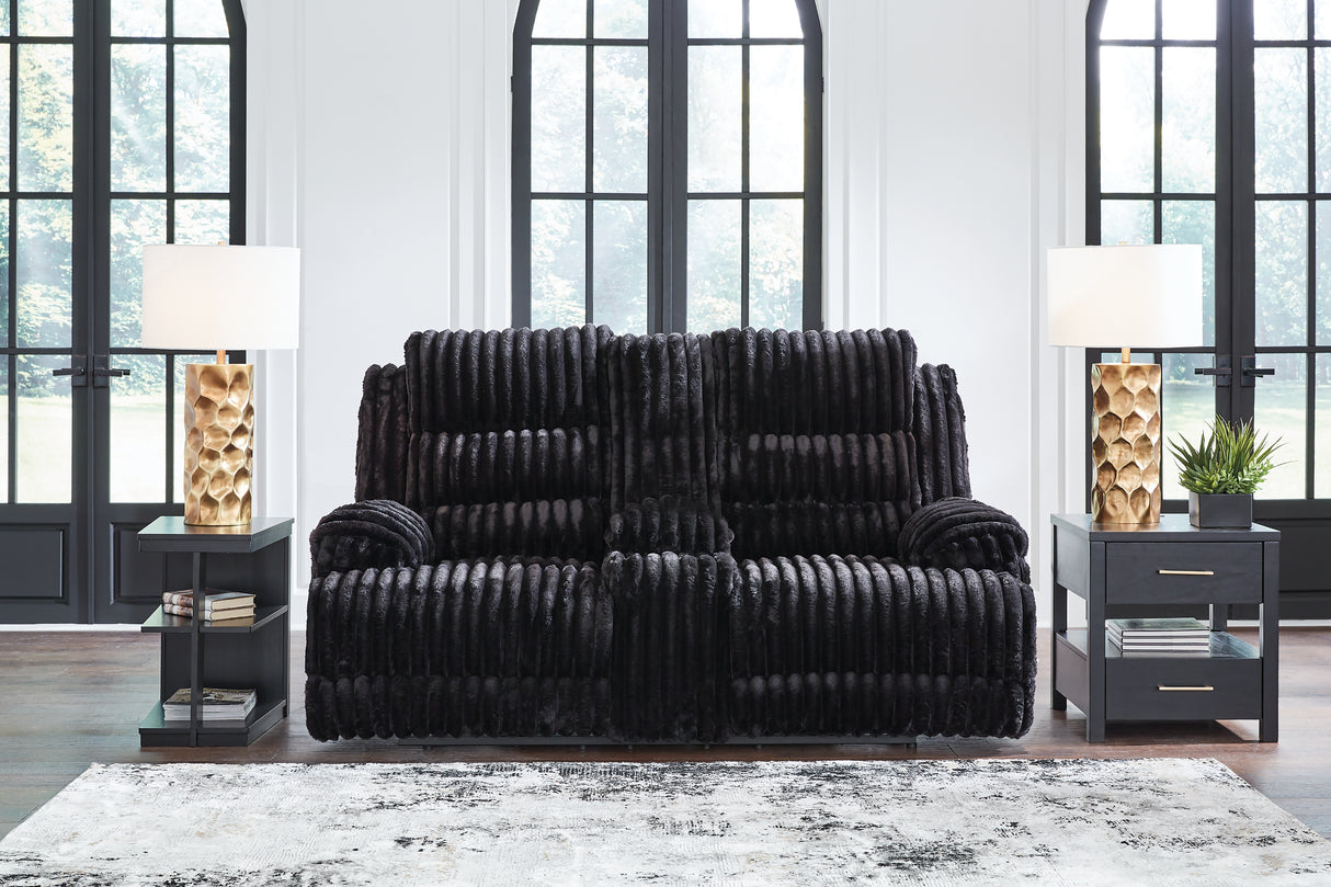 Rhine Falls Power Reclining Sofa and Loveseat