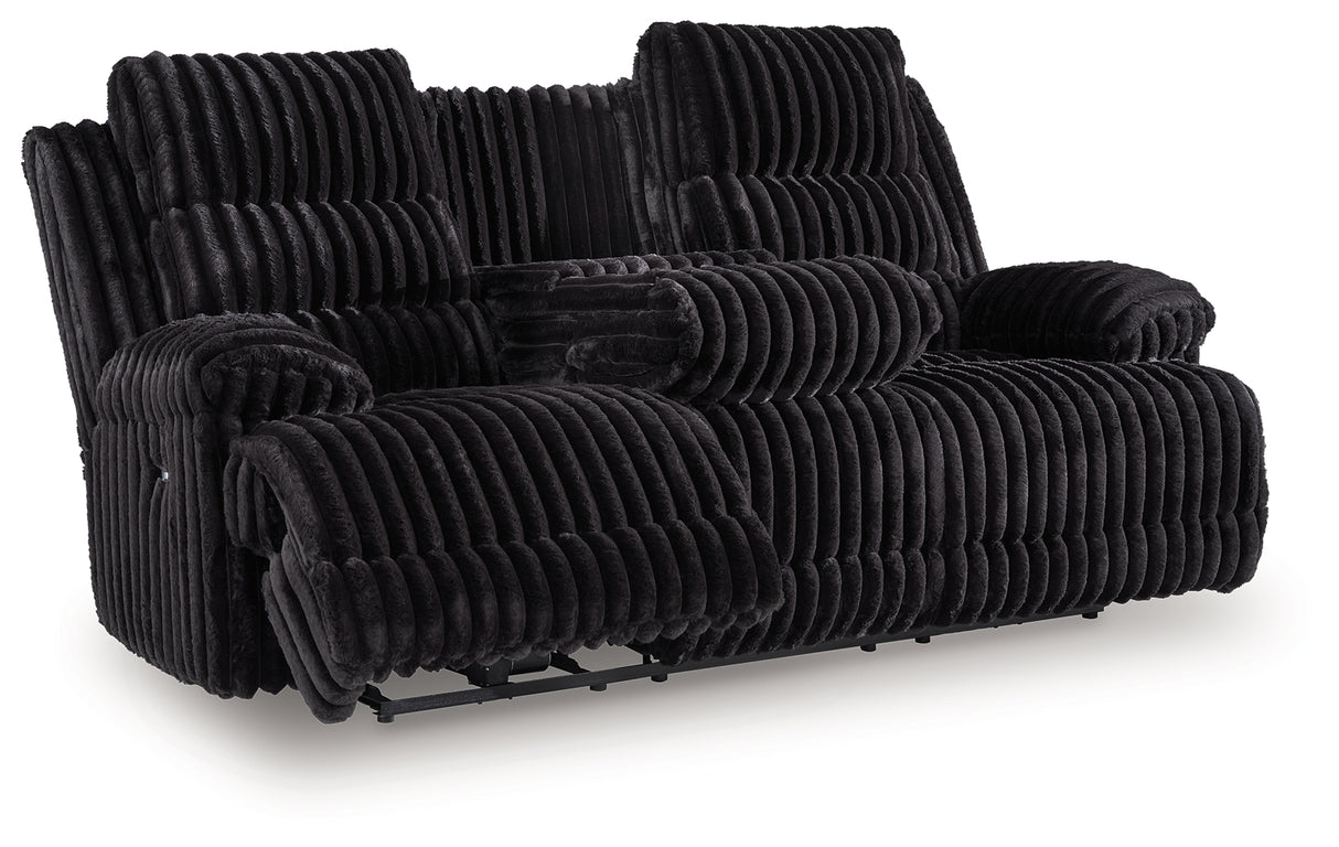 Rhine Falls Power Reclining Sofa with Drop Down Table