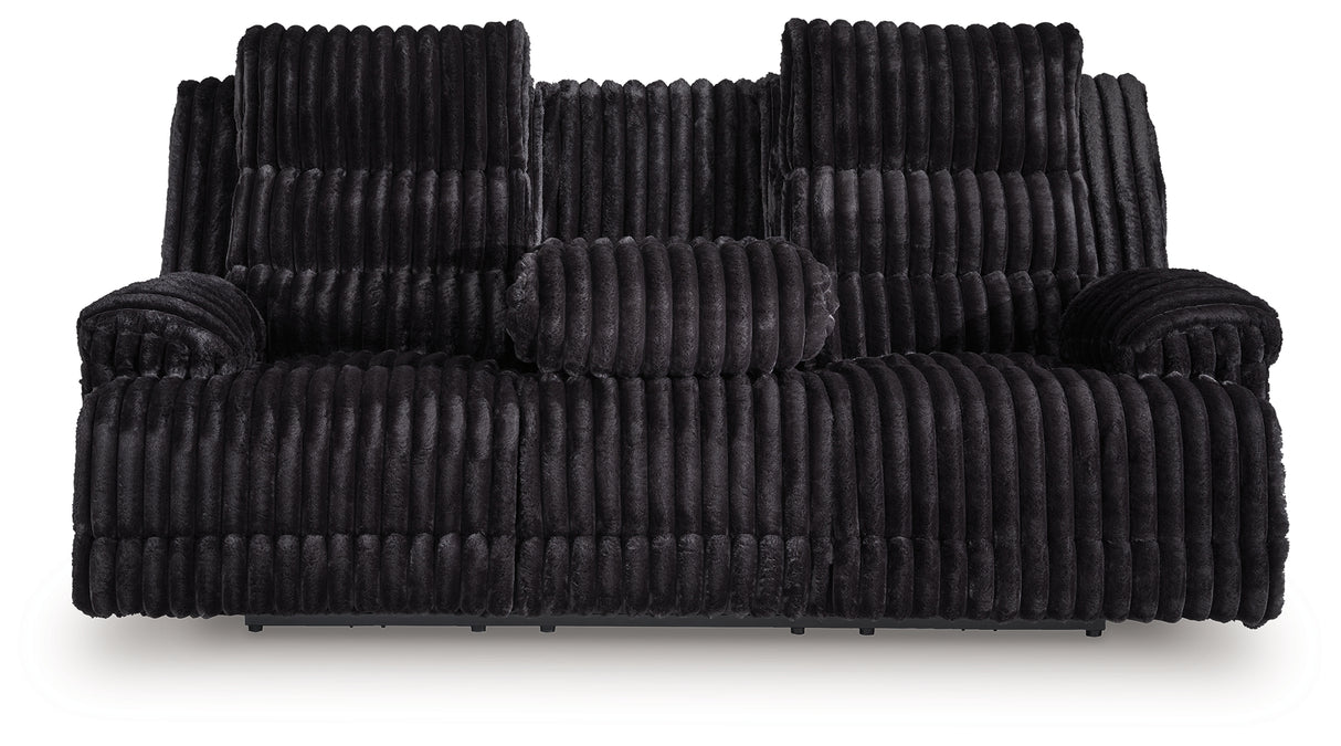 Rhine Falls Power Reclining Sofa with Drop Down Table