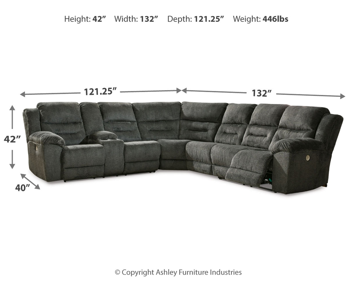 Nettington 4-Piece Power Reclining Sectional