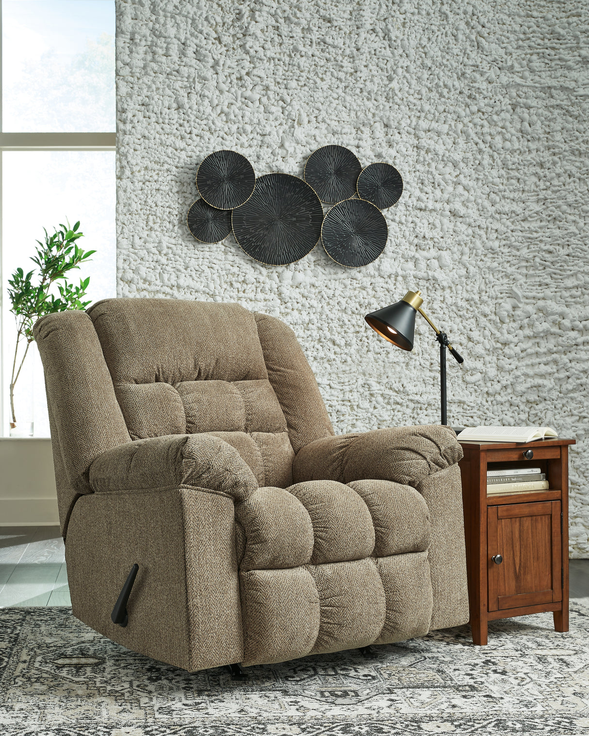 Furniture City Houma - Ashley Furniture - Kegler Recliner - Rocker Recliner / Briar - 4450525
