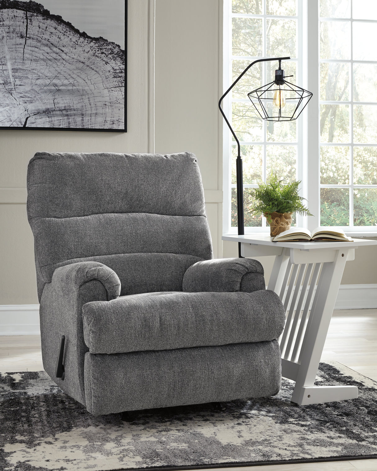 Furniture City Houma - Ashley Furniture - Man Fort Recliner - Rocker Recliner / Graphite - 4660525