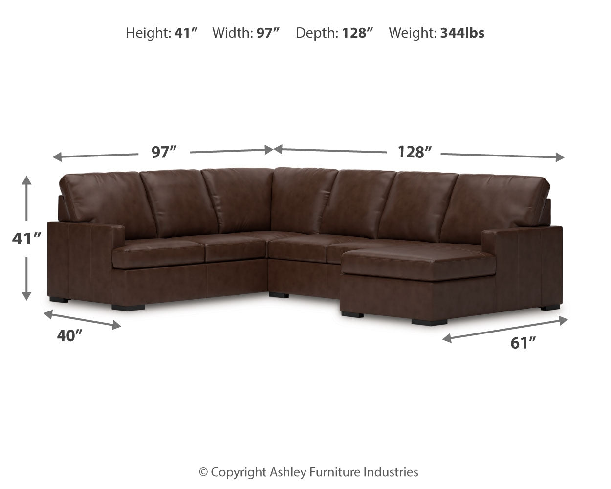McDowlan 3-Piece Sectional with Chaise