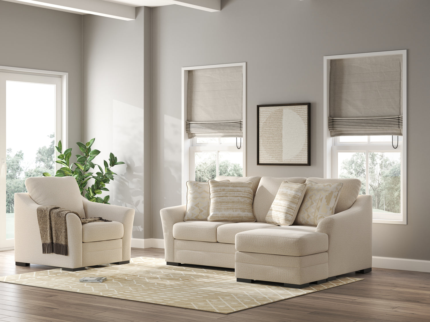 Furniture City Houma - Ashley Furniture - Lango Sofa Chaise and Chair - Sofa Chaise and Chair - 48602U1