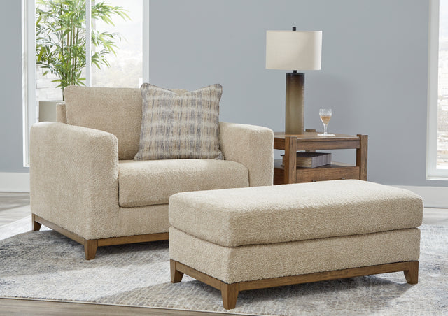 Furniture City Houma - Ashley Furniture - Parklynn Oversized Chair and Ottoman - Oversized Chair and Ottoman - 48902U2