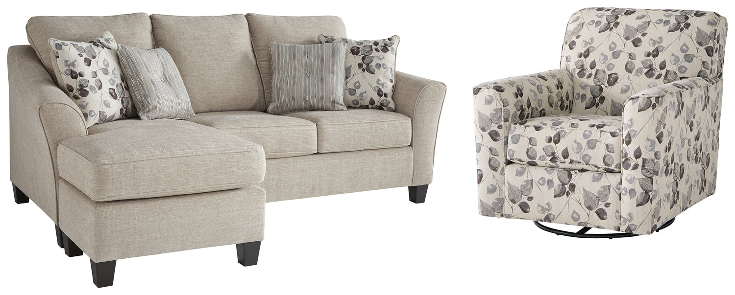 Furniture City Houma - Ashley Furniture - Abney Sofa Chaise and Chair - Sofa Chaise and Chair - 49701U2