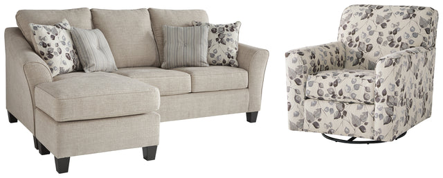 Furniture City Houma - Ashley Furniture - Abney Sofa Chaise and Chair - Sofa Chaise and Chair - 49701U2