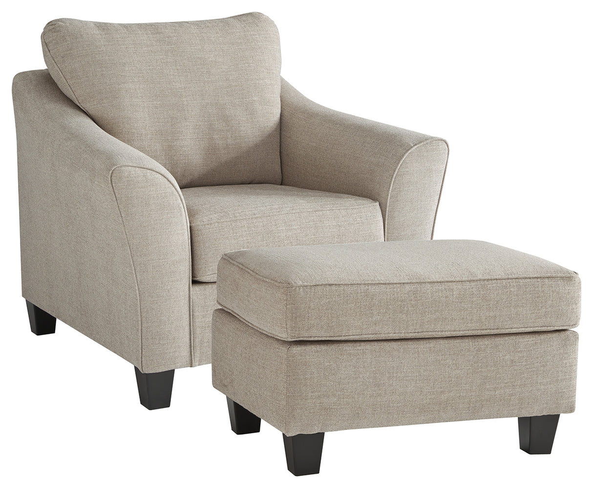 Furniture City Houma - Ashley Furniture - Abney Chair and Ottoman - Chair and Ottoman - 49701U1