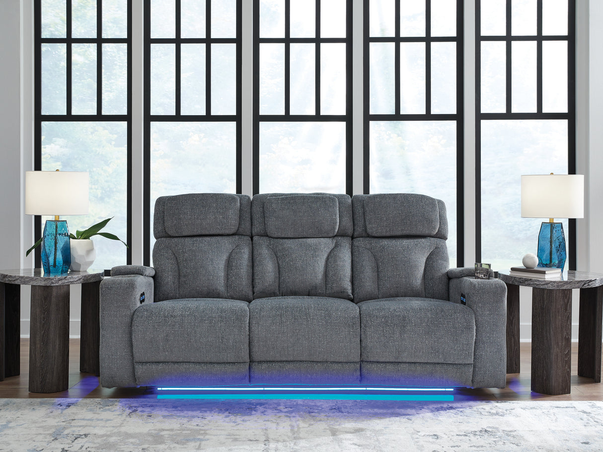 Furniture City Houma - Ashley Furniture - Studio Cave Power Reclining Sofa - PWR REC Sofa with ADJ Headrest - PC4980215
