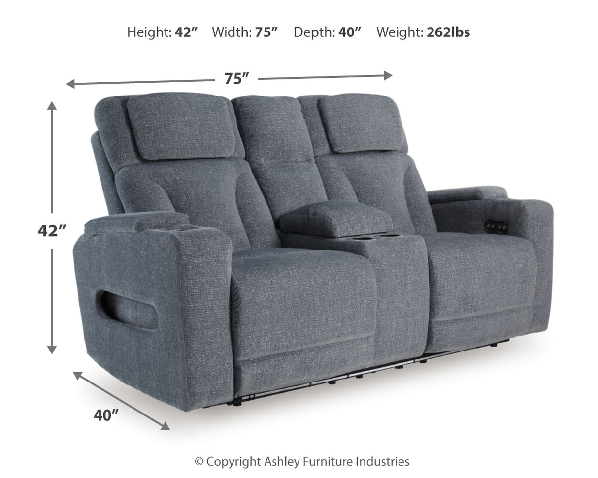 Studio Cave Power Reclining Loveseat with Console