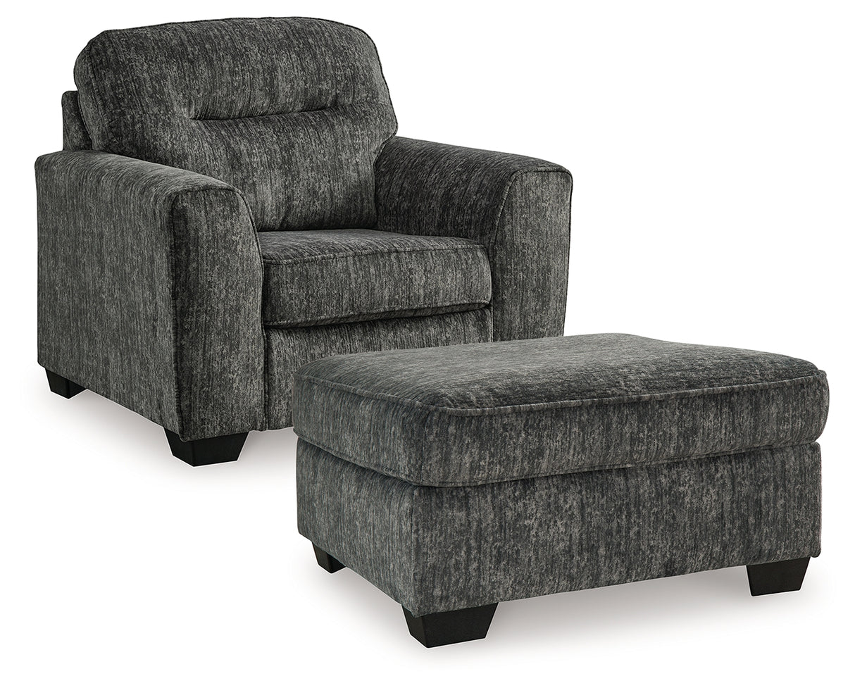 Furniture City Houma - Ashley Furniture - Lonoke Chair and Ottoman - Chair and Ottoman - 50504U12