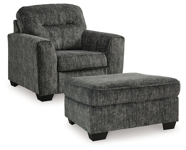 Furniture City Houma - Ashley Furniture - Lonoke Chair and Ottoman - Chair and Ottoman - 50504U12