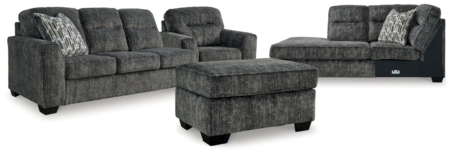 Lonoke 2-Piece Sectional, Oversized Chair and Ottoman