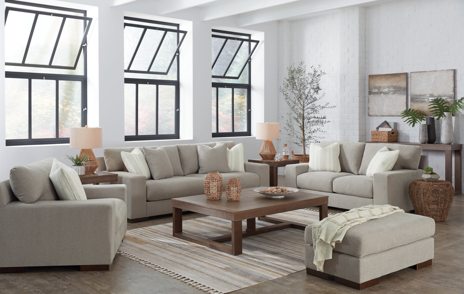 Furniture City Houma - Ashley Furniture - Maggie Sofa, Loveseat, Oversized Chair and Ottoman - Sofa, Loveseat, Oversized Chair and Ottoman - 52004U3
