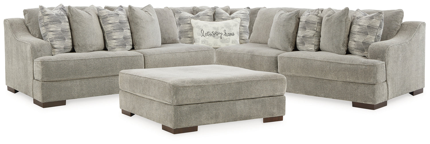 Furniture City Houma - Ashley Furniture - Bayless 3-Piece Sectional and Ottoman - 3-Piece Sectional and Ottoman - 52304U2