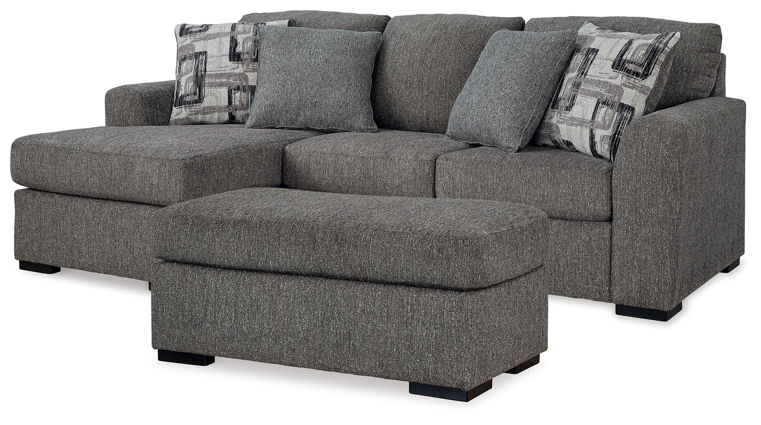 Furniture City Houma - Ashley Furniture - Gardiner Sofa Chaise and Ottoman - Sofa Chaise and Ottoman - 52404U1
