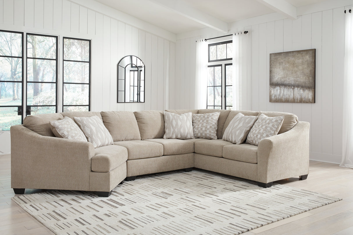 Furniture City Houma - Ashley Furniture - Brogan Bay 3-Piece Sectional with Cuddler - 3-Piece Sectional with Cuddler - 52705S2