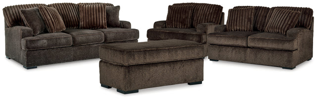 Furniture City Houma - Ashley Furniture - Aylesworth Sofa, Loveseat, Oversized Chair and Ottoman - Sofa, Loveseat, Oversized Chair and Ottoman - 53702U3