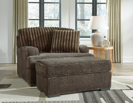 Furniture City Houma - Ashley Furniture - Aylesworth Oversized Chair and Ottoman - Oversized Chair and Ottoman - 53702U1