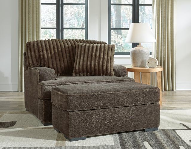 Furniture City Houma - Ashley Furniture - Aylesworth Oversized Chair and Ottoman - Oversized Chair and Ottoman - 53702U1
