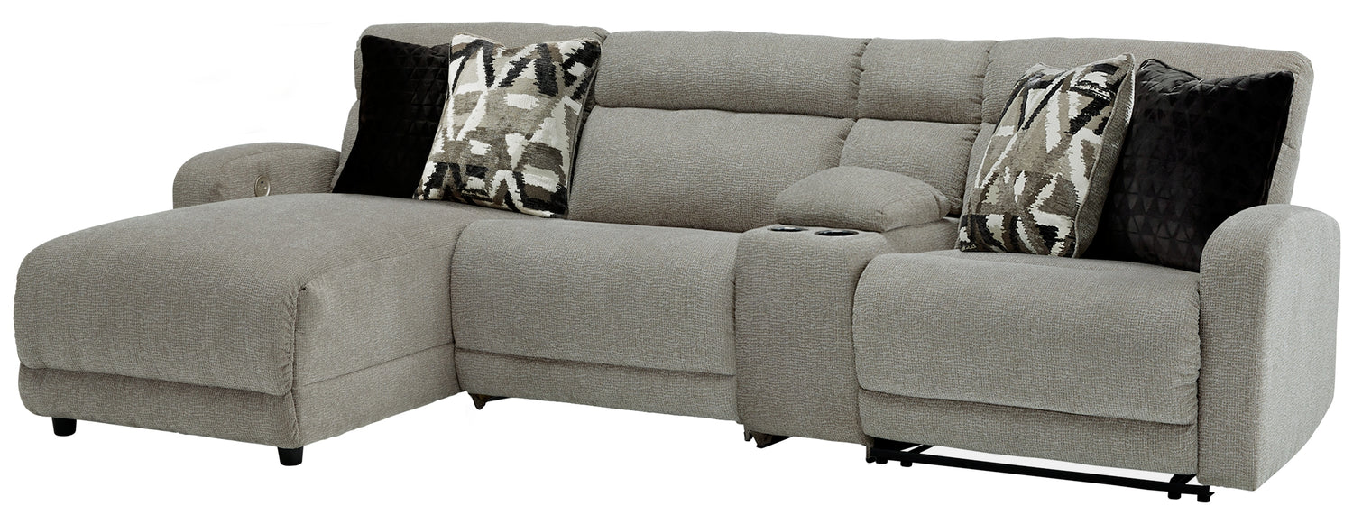 Furniture City Houma - Ashley Furniture - Colleyville 4-Piece Power Reclining Sectional with Chaise - 4-Piece Power Reclining Sectional with Chaise - 54405S5