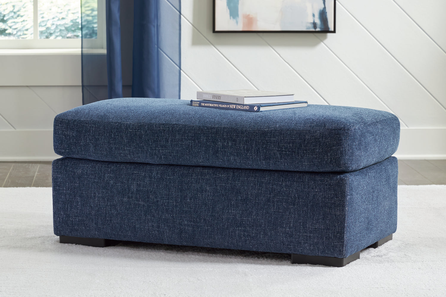 Furniture City Houma - Ashley Furniture - Evansley Ottoman - Ottoman / Navy - 5450214