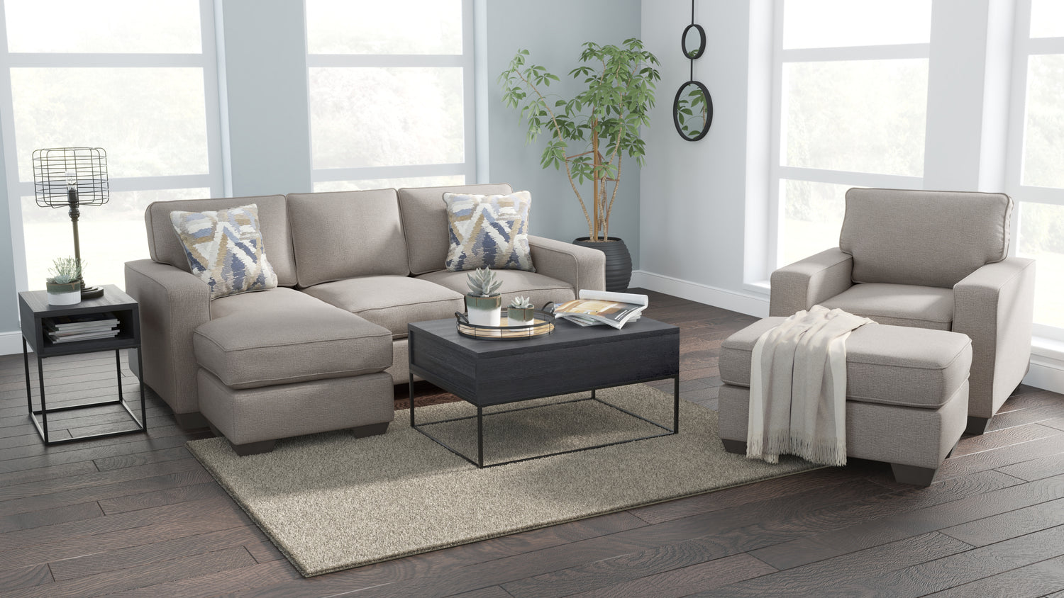 Greaves Sofa Chaise and Chair