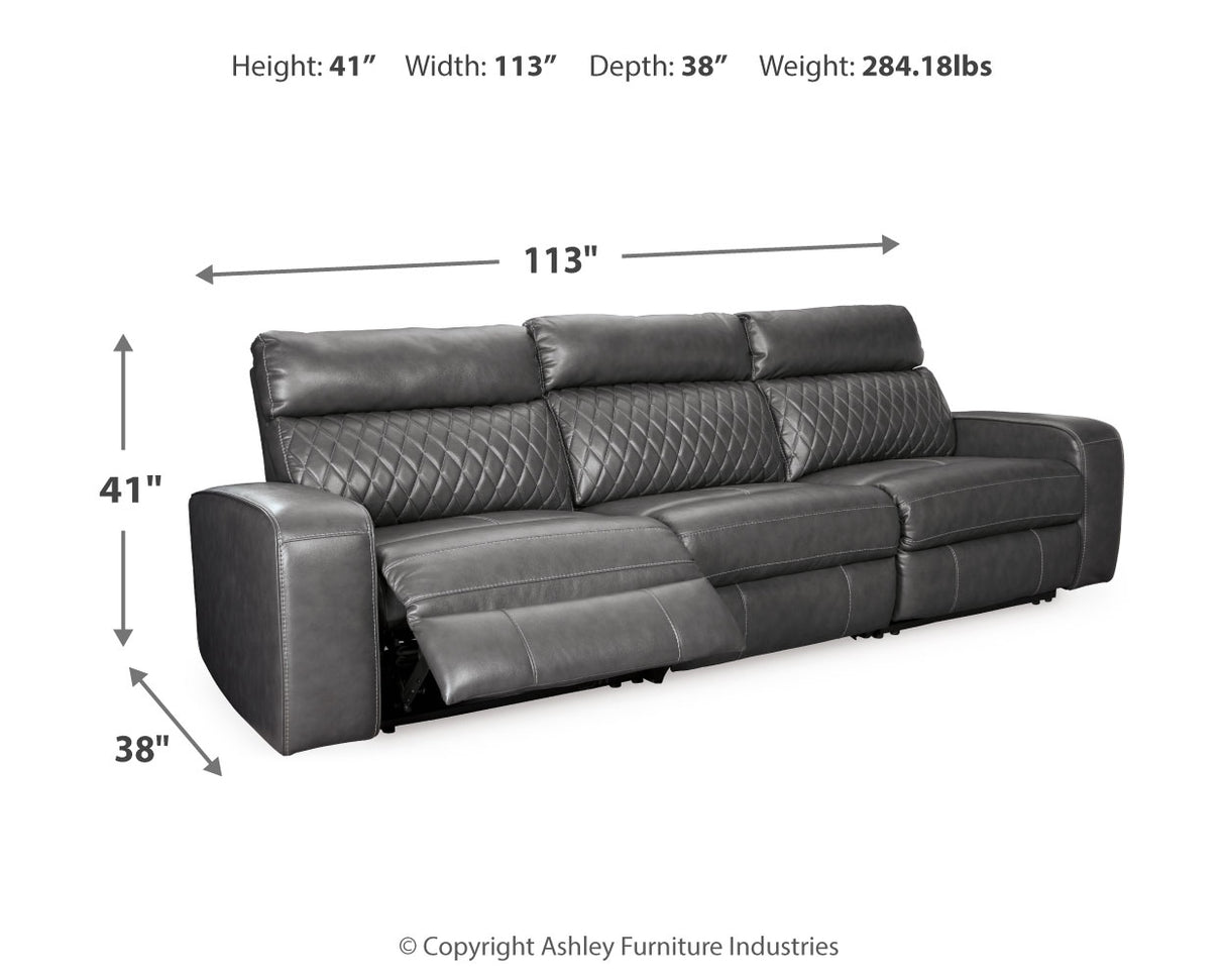 Samperstone 3-Piece Power Reclining Sectional Sofa