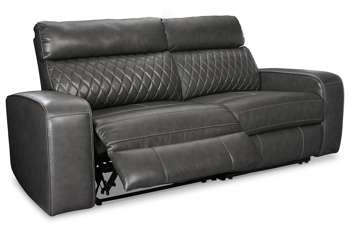 Furniture City Houma - Ashley Furniture - Samperstone 2-Piece Power Reclining Sectional Loveseat - 2-Piece Power Reclining Sectional Loveseat - 55203S5