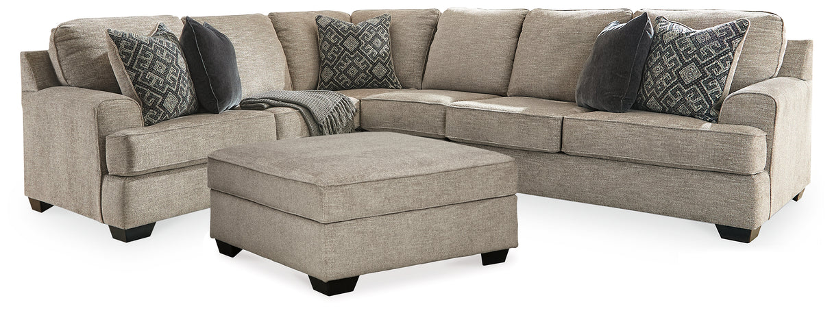 Furniture City Houma - Ashley Furniture - Bovarian 3-Piece Sectional and Ottoman - 3-Piece Sectional and Ottoman - 56103U3