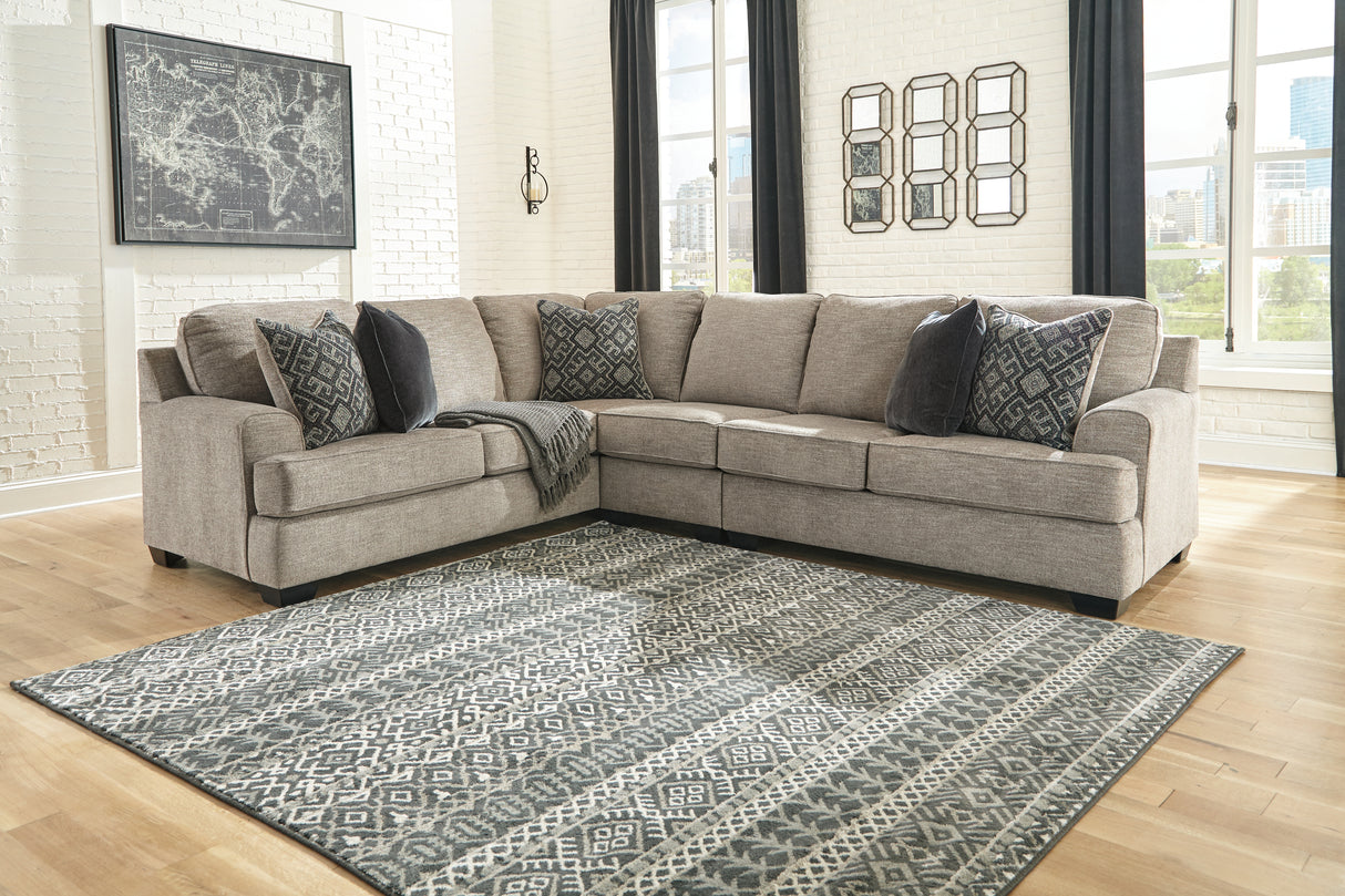 Bovarian 3-Piece Sectional and Ottoman