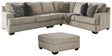 Furniture City Houma - Ashley Furniture - Bovarian 3-Piece Sectional with Ottoman - 3-Piece Sectional with Ottoman - 56103U2