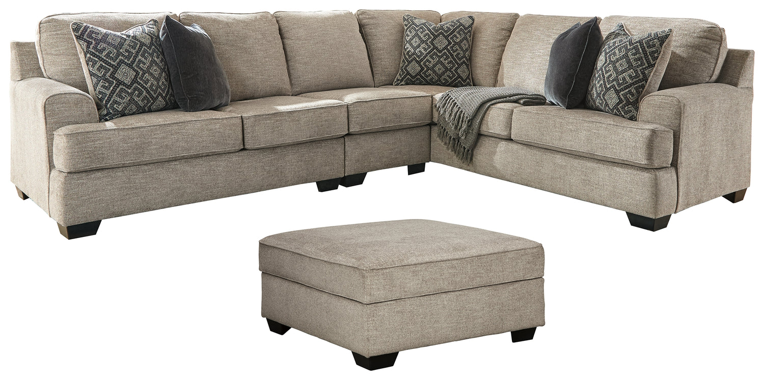 Furniture City Houma - Ashley Furniture - Bovarian 3-Piece Sectional with Ottoman - 3-Piece Sectional with Ottoman - 56103U2