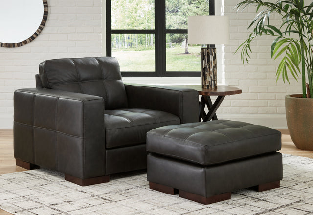 Furniture City Houma - Ashley Furniture - Luigi Oversized Chair and Ottoman - Oversized Chair and Ottoman - 56506U2