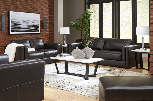 Furniture City Houma - Ashley Furniture - Amiata Sofa, Loveseat, Oversized Chair and Ottoman - Sofa, Loveseat, Oversized Chair and Ottoman - 57405U4