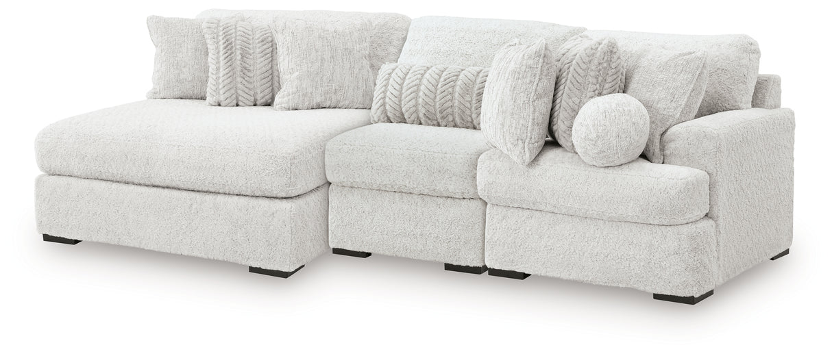 Cuddle Plush 3-Piece Sectional with Chaise