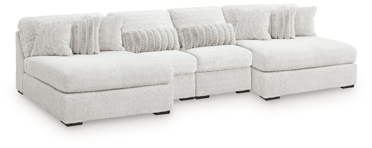 Cuddle Plush 4-Piece Sectional with Chaise