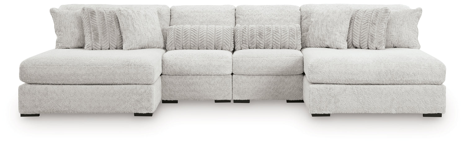 Cuddle Plush 4-Piece Sectional with Chaise