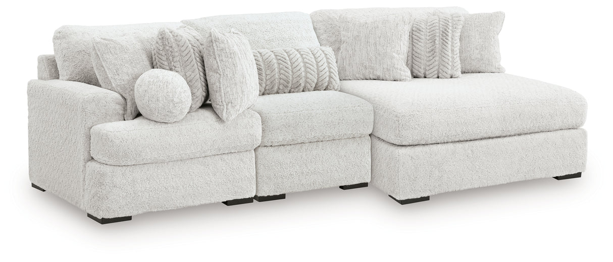 Cuddle Plush 3-Piece Sectional with Chaise