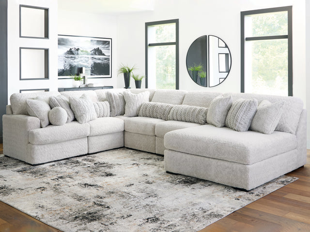 Furniture City Houma - Ashley Furniture - Cuddle Plush 6-Piece Sectional with Chaise - RAF 6-Piece Sectional with Chaise - PC59106S3