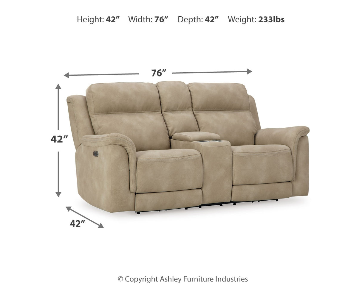 Next-Gen DuraPella Power Reclining Loveseat with Console