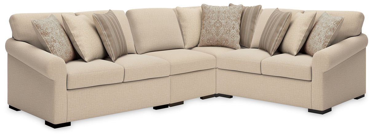 Furniture City Houma - Ashley Furniture - LadyMae 4-Piece Sectional - 4-Piece Sectional - 59404S9