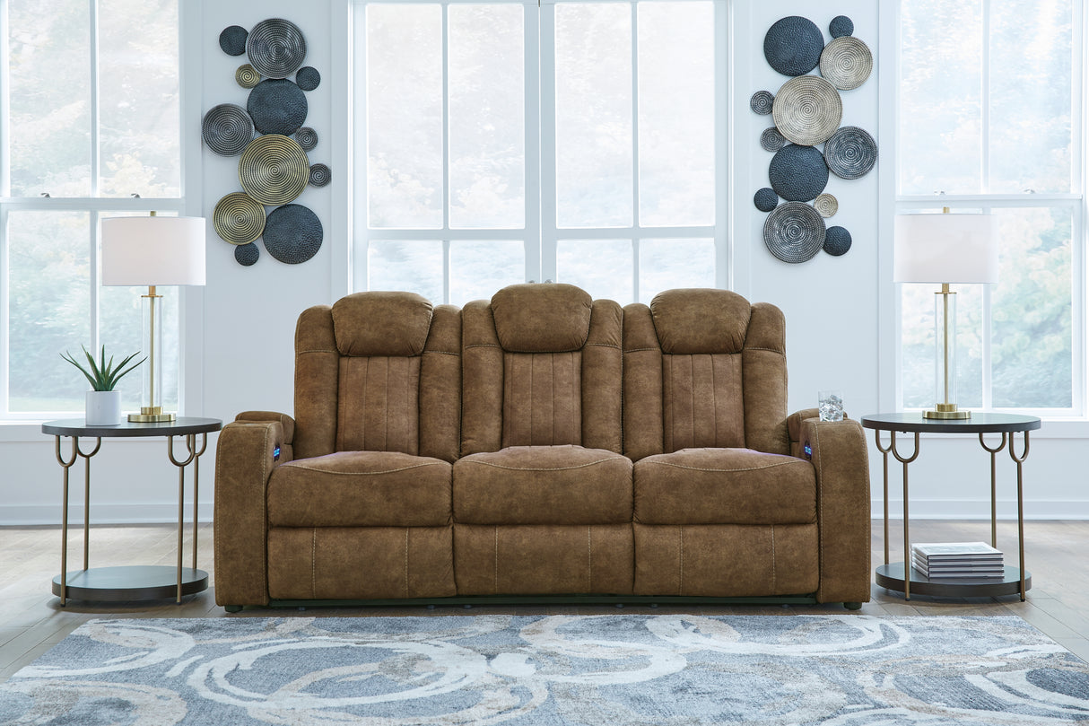 Furniture City Houma - Ashley Furniture - Wolfridge Power Reclining Sofa - PWR REC Sofa with ADJ Headrest - 6070315