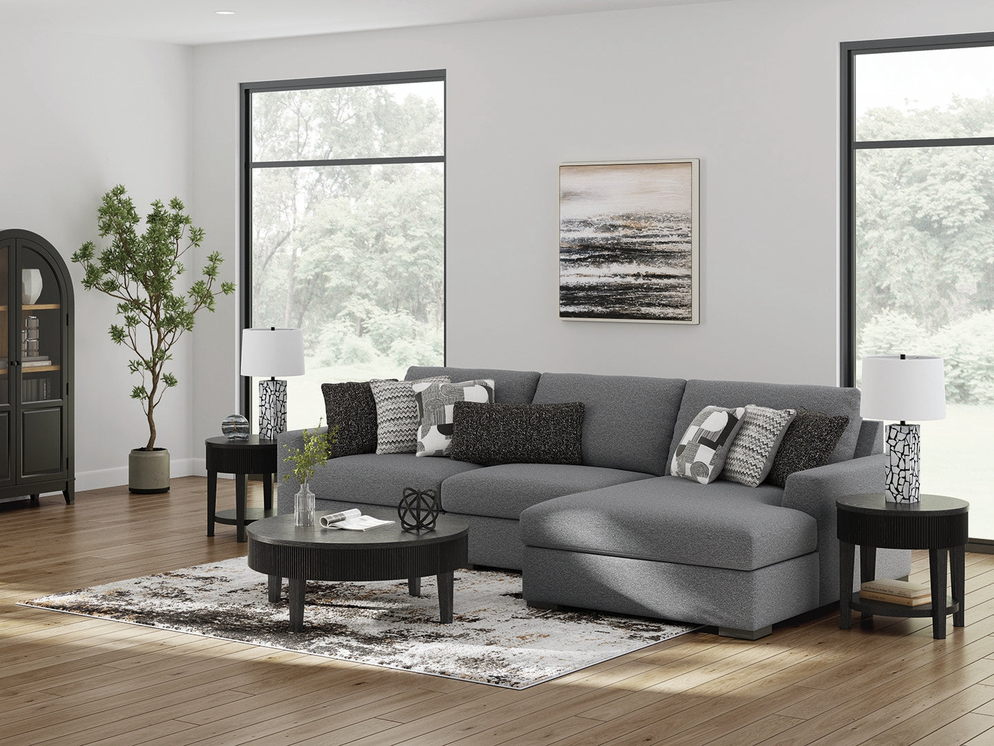 Furniture City Houma - Ashley Furniture - Bealton 3-Piece Sectional with Chaise - RAF 3-Piece Sectional with Chaise - 61305S3