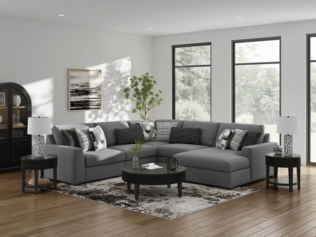 Furniture City Houma - Ashley Furniture - Bealton 5-Piece Sectional with Chaise - RAF 5-Piece Sectional with Chaise - 61305S7