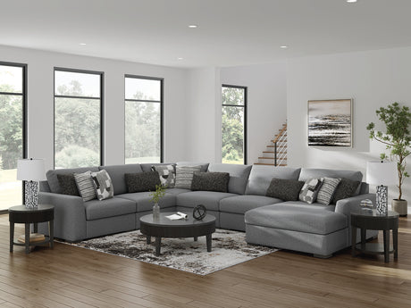 Furniture City Houma - Ashley Furniture - Bealton 6-Piece Sectional with Chaise - RAF 6-Piece Sectional with Chaise - 61305S12