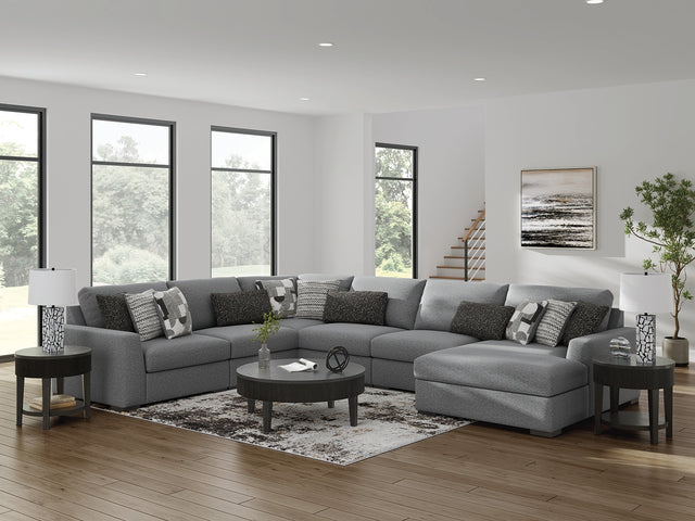 Furniture City Houma - Ashley Furniture - Bealton 6-Piece Sectional with Chaise - RAF 6-Piece Sectional with Chaise - 61305S12