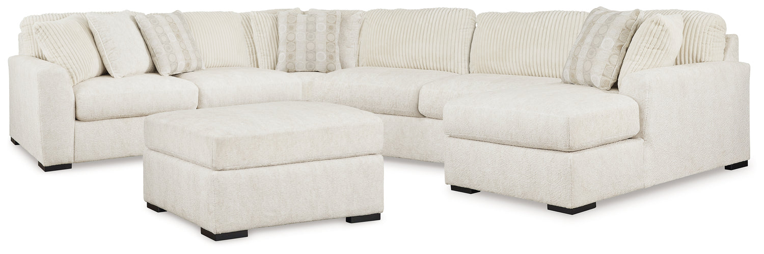 Furniture City Houma - Ashley Furniture - Chessington 4-Piece Sectional and Oversized Accent Ottoman - 4-Piece Sectional and Oversized Accent Ottoman - 61904U1