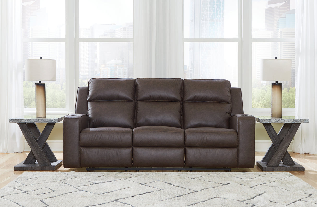 Furniture City Houma - Ashley Furniture - Lavenhorne Reclining Sofa with Drop Down Table - REC Sofa w/Drop Down Table - 6330689