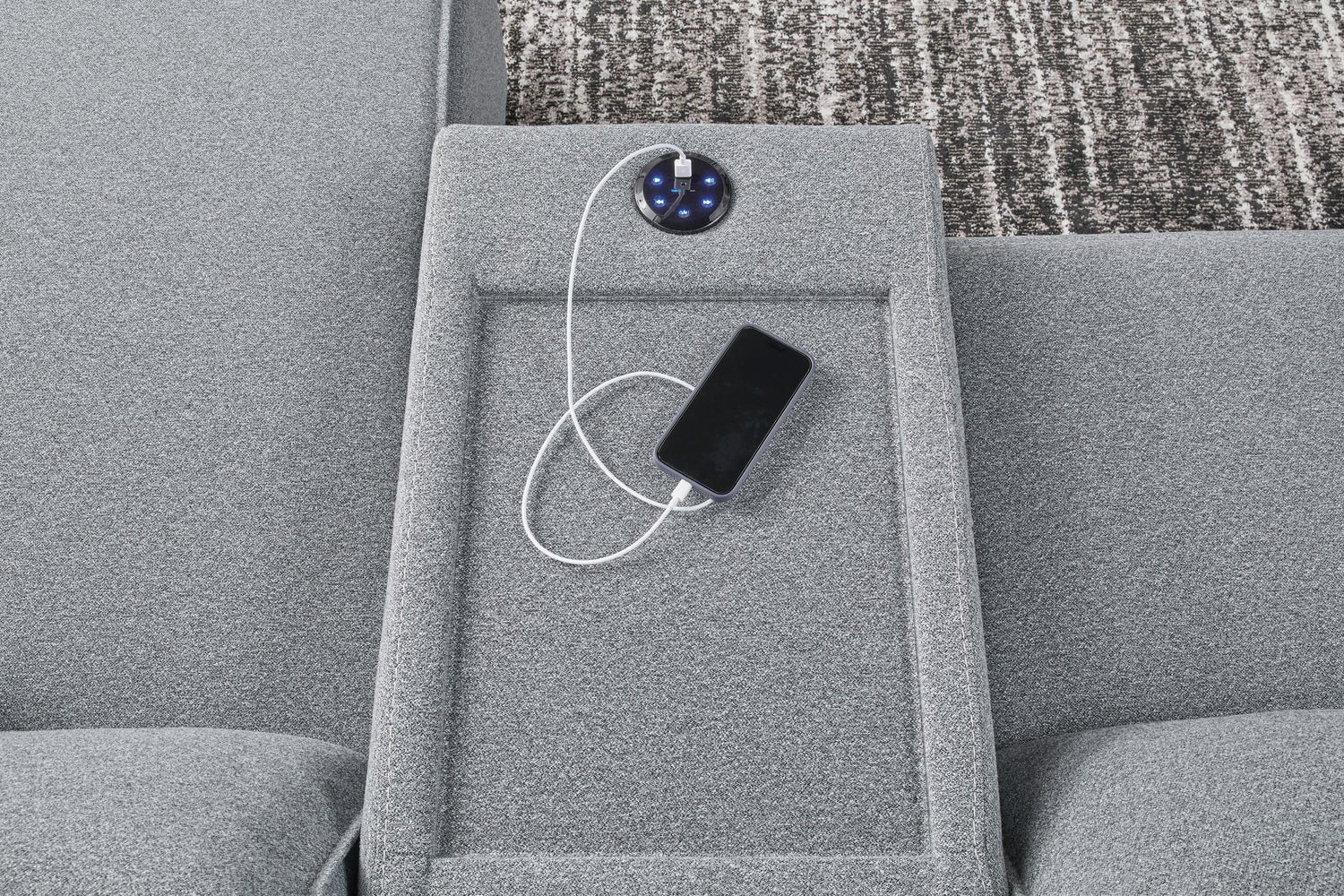 ModMax II 6-Piece Reclining Sectional with Chaise and Audio Console